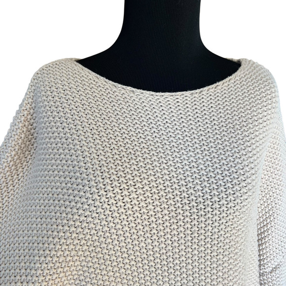 CAARA Day By Day Sweater - Size S - Cream Knit - Boat Neck - Long Sleeves - Picture 3 of 6